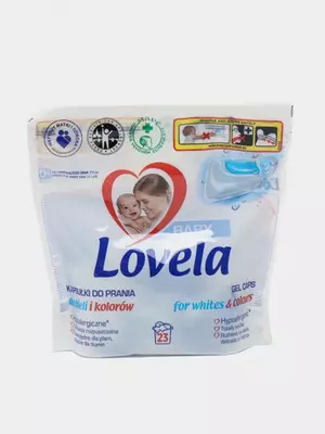Капсулы для стирки белого и цветного белья Lovela Baby  для всей семьи  23 шт