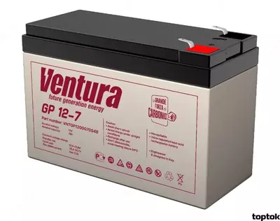 Akkumulyator batareya UPS uchun Ventura GP 12-7 (12 volt 7 2 A/soat)