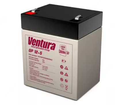 Akkumulyator batareya UPS uchun Ventura GP 12-5 (12 volt 5 A/soat)