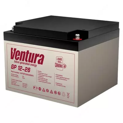 Akkumulyator batareya UPS uchun Ventura GPL 12-26 (12 volt 26 A/soat)