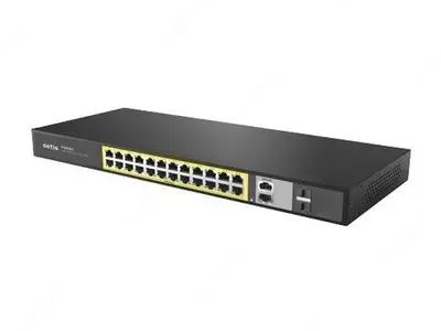 Коммутатор (свитч) PoE+ Netis P124GH 24 порта 100 Мбит/с неуправляемый