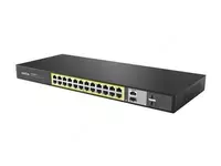 Коммутатор (свитч) PoE+ Netis P124GH 24 порта 100 Мбит/с неуправляемый