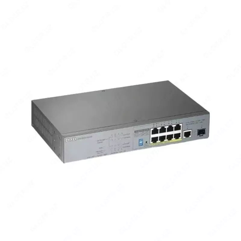 PoE+ kommutator Zyxel GS1300-10HP IP-kameralar uchun 8 port gigabit