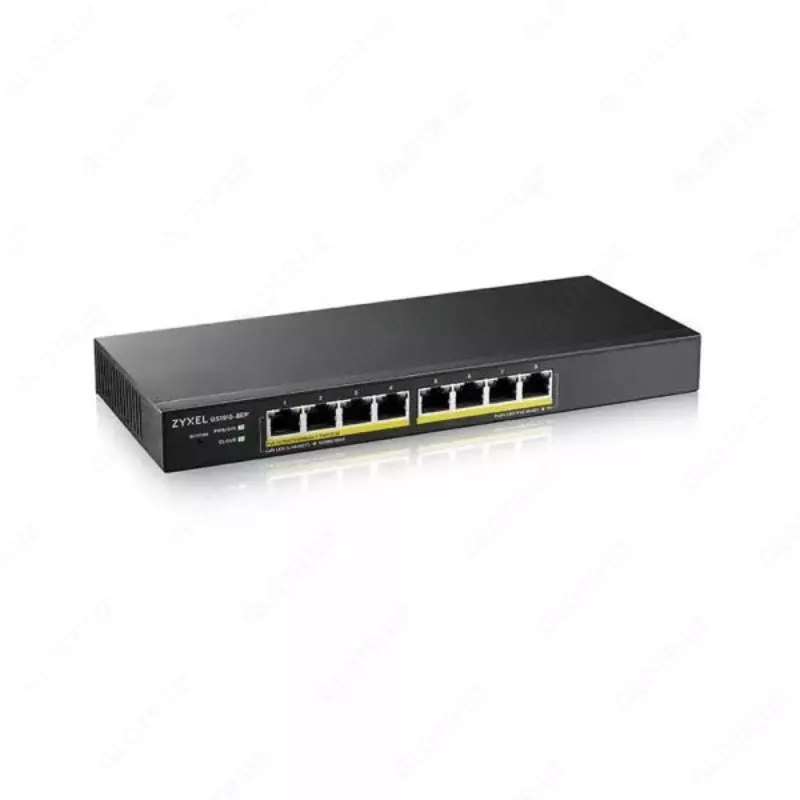 Zyxel GS1915-8EP Smart L2 PoE+ kommutator  8 port  Nebula bulutli boshqaruv