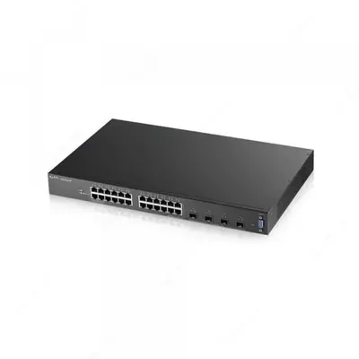 Коммутатор L3 Access PoE+ Zyxel XGS2210-28HP 24 порта  4×10G SFP+  стекируемый