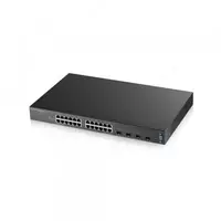Коммутатор L3 Access PoE+ Zyxel XGS2210-28HP 24 порта  4×10G SFP+  стекируемый