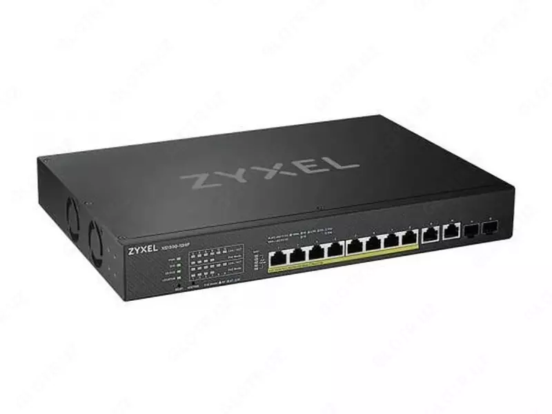 Коммутатор Smart L3 Lite PoE Zyxel XS1930-12HP мультигигабитный 10G  бюджет 375 Вт