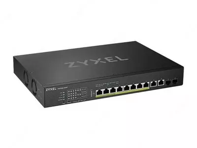 Коммутатор Smart L3 Lite PoE Zyxel XS1930-12HP мультигигабитный 10G  бюджет 375 Вт