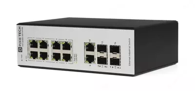 Коммутатор промышленный управляемый PXT-S250G-4S2T8-POE 8 портов PoE  4×SFP  DIN