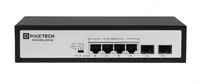 Коммутатор PoE неуправляемый Pixietech PXT-S1501-4TP-2S 4 порта  2×SFP  60 Вт