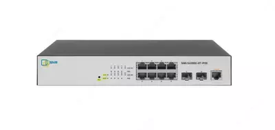 Коммутатор Web Smart L2 PoE управляемый SNR-S2200G-8T-POE 8 портов  2×SFP  100 Вт