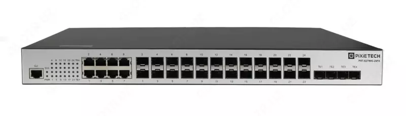 Коммутатор L3 управляемый оптический PXT-S2790G-24FX 16×SFP  8 Combo  4×10G SFP+