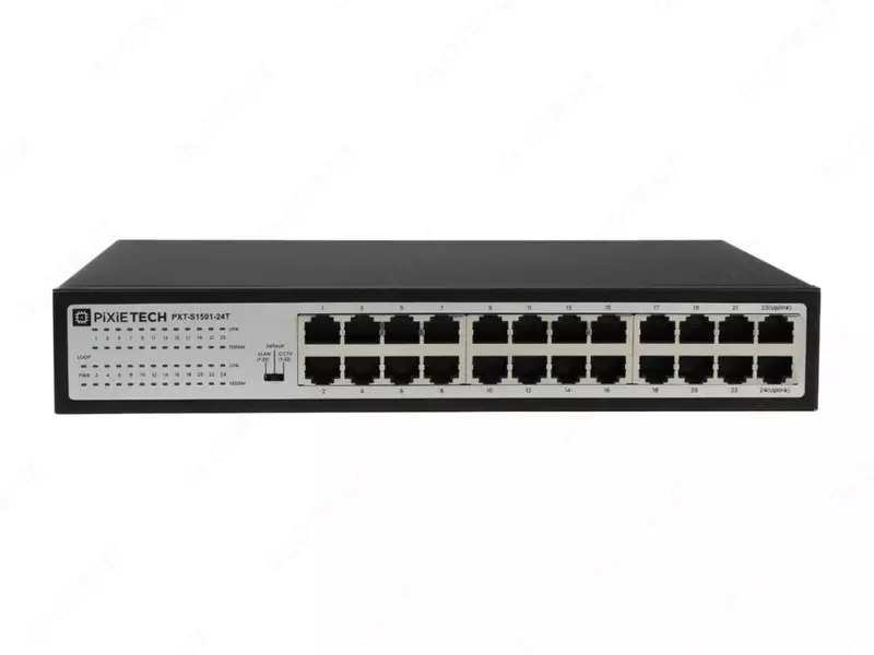 Коммутатор неуправляемый гигабитный Pixietech PXT-S1501-24T 24 порта  стойка 19
