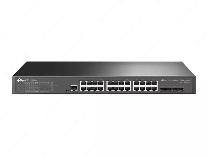 Коммутатор L2+ управляемый TP-Link SG3428 24×RJ45 GbE + 4×SFP
