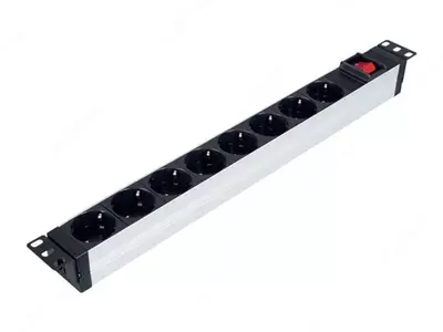 Блок розеток PDU Lande 19 1U 8×Schuko  4000 Вт