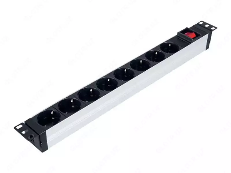 Блок розеток PDU Lande 19 1U 8×Schuko  4000 Вт