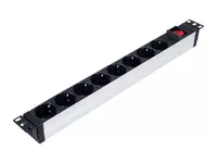 Блок розеток PDU Lande 19 1U 8×Schuko  4000 Вт