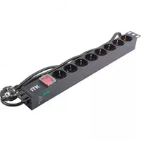 Блок розеток PDU ITK 19 1U  6–9 розеток (в ассортименте)