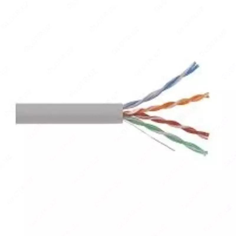 Кабель витая пара U/UTP кат. 5E 100МГц 4 пары PVC INDOOR 1м серый (100м) GENERICA (цена за бухту)