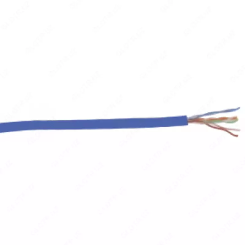 ITK Кабель связи витая пара U/UTP  кат.5E 4х2х24AWG solid  PVC  305м  синий (цена за бухту)