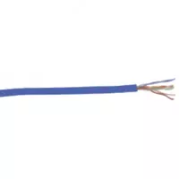 ITK Кабель связи витая пара U/UTP  кат.5E 4х2х24AWG solid  PVC  305м  синий (цена за бухту)