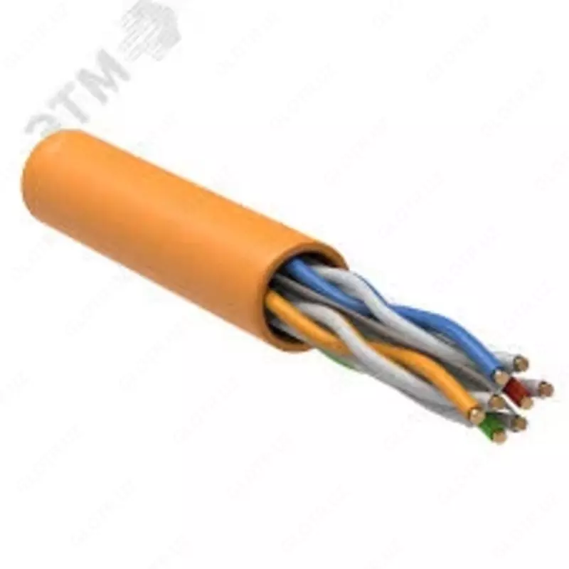 ITK Витая пара U/FTP кат.6A 4х2х23AWG LSZH оранж. (305м) (цена за бухту)