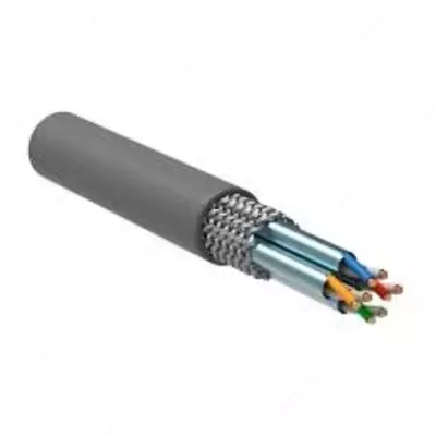 ITK Кабель связи витая пара S/FTP  кат.6A 4х2х23AWG solid  PVC  305м  серый (цена за бухту)