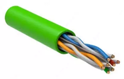ITK Витая пара U/UTP кат.6 4x2х23AWG solid LSLTx нг(А)-LSLTx зеленый (305м) (цена за бухту)