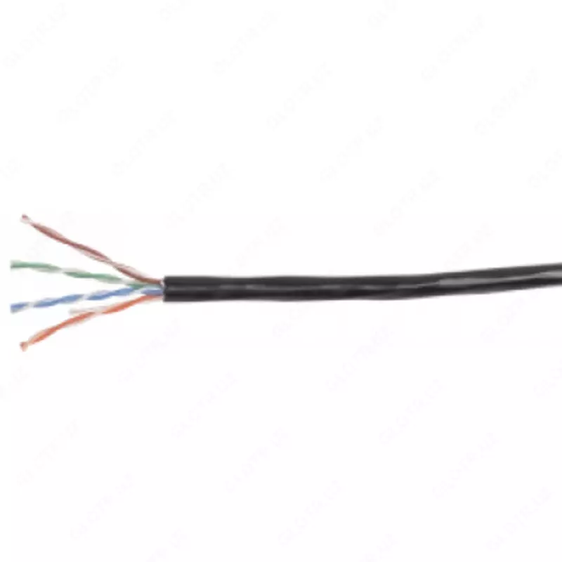 ITK Витая пара U/UTP кат.6 4х2х23AWG solid LDPE черный (305м) (цена за бухту)