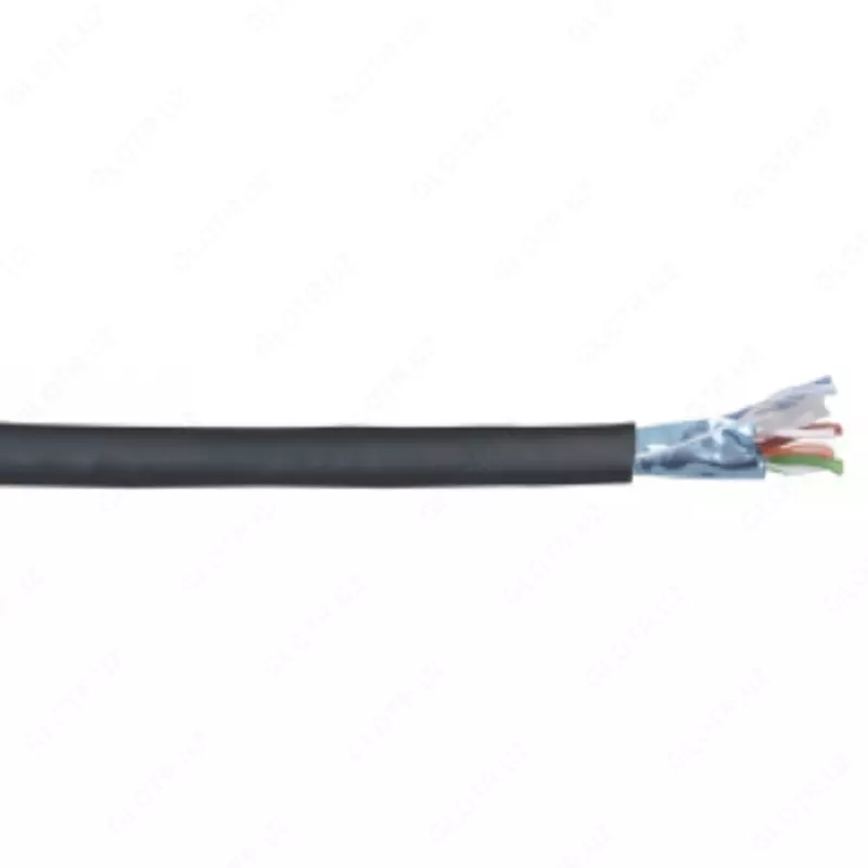 ITK Витая пара F/UTP кат.6 4x2х23AWG solid LSZH нг(А)-HF черный (305м) (цена за бухту)