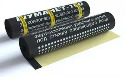 ШУМАНЕТ-100 КОМБИ звуко-гидроизолирующий материал рулонный