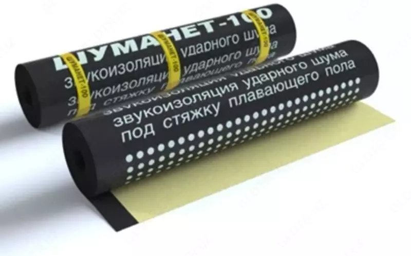 ШУМАНЕТ-100 КОМБИ звуко-гидроизолирующий материал рулонный