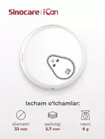  iCan i3 Sinocare CGM uzluksiz glyukoza nazorati tizimi  15 kun  2 yoshdan oshgan - 
