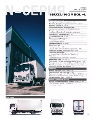 Грузовой автомобиль ISUZU NQR90L-L Автофургон (закрытый металлический)