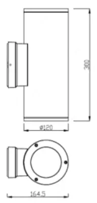   BC-YL-4016S-2*10W LED devor fasad yoritgichi