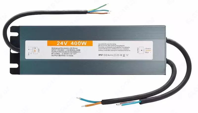 Блок питания POWER SUPPLY 400W DC24V IP67 уличный