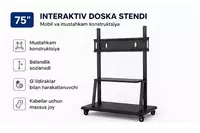   Interaktiv panel 75 dyuymli android 14 4K 4GB / 32GB