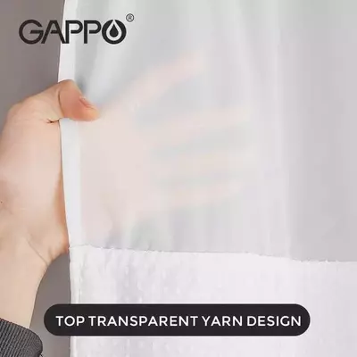  GAPPO G8601 vannaxona pardasi (180x180 sm  Oq) - 