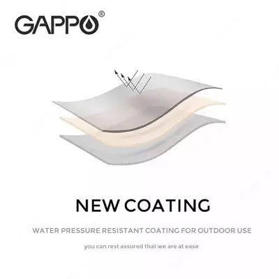   GAPPO G8601 vannaxona pardasi (180x180 sm  Oq)