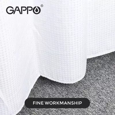  GAPPO G8601 vannaxona pardasi (180x180 sm  Oq) Chakana savdo