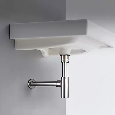 Сифон для раковины металлический FRAP F82 (Хром)