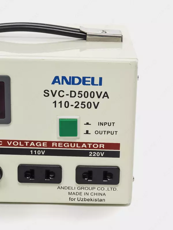   Стабилизатор напряжения Andeli SVC-D500VA (110-250)