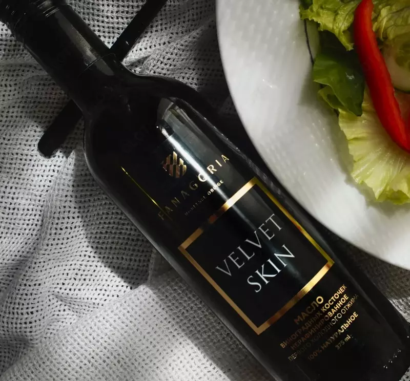 Fanagoriya 375 ml uzum urug‘i moyi, tozalanmagan, sovuq presslangan