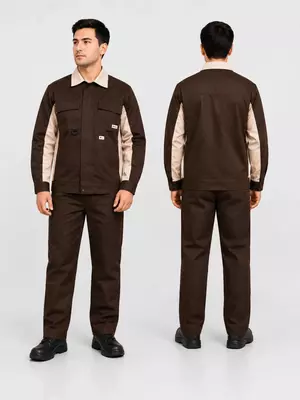 Спецодежда для рабочих (куртка и брюки), цвет ассортимент, размеры 48–56, смесовый материал