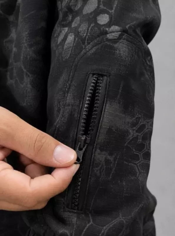 Kapyushonli taktik fleece kostyumi — qishki maxsus kiyim