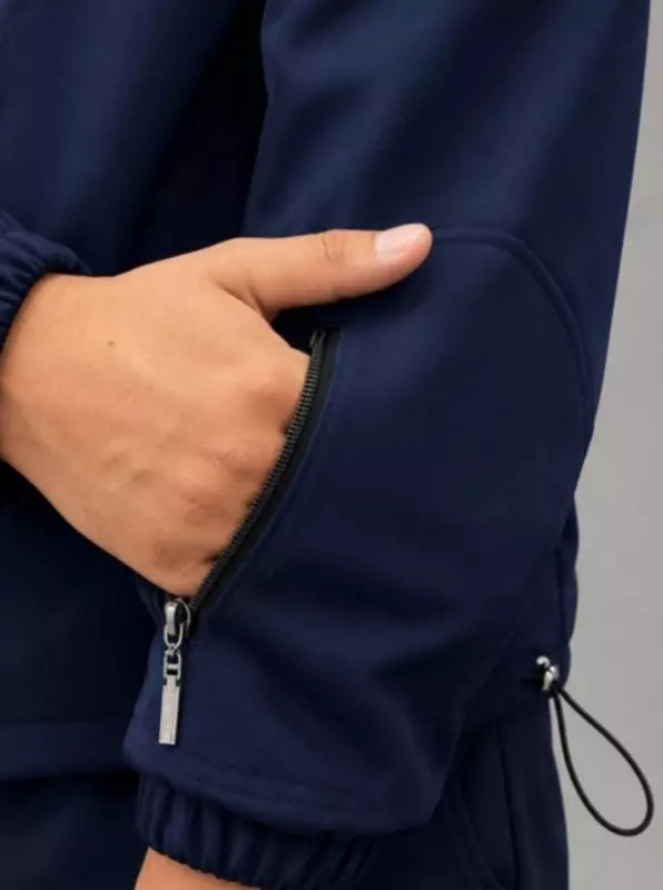 Kapyushonli qishki fleece kostyumi — issiq va qulay kurtka + shim