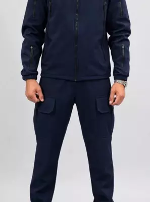 Kapyushonli qishki fleece kostyumi — issiq va qulay kurtka + shim