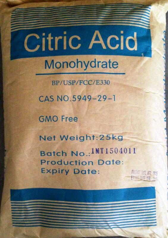 Лимонная кислота (Моногидрат) E330 (Citric acid monohydrate)