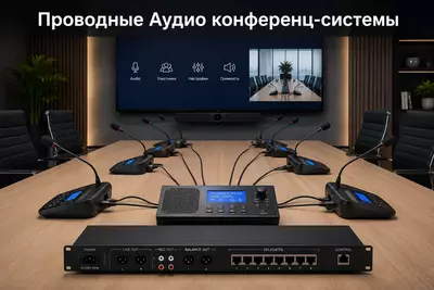 Проводные Аудио конференц-системы.