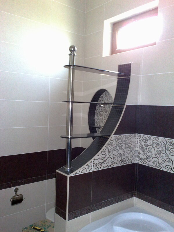 Изготовление встроенных душевых кабин, оформление ванной комнаты по заказу!